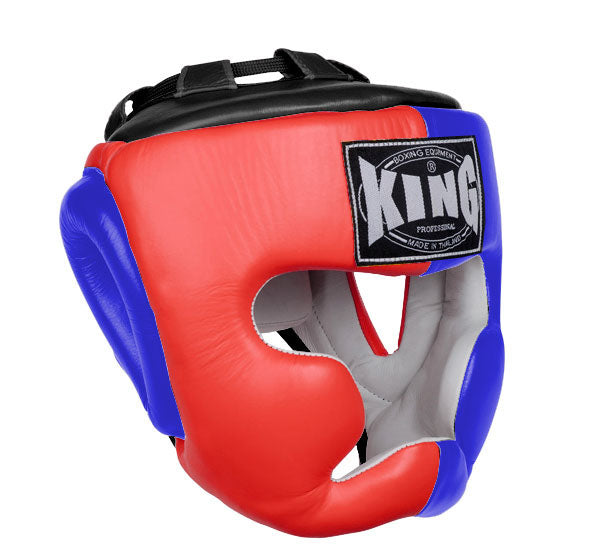 KING Head Guard- Full Coverage - Triple Color - Red - Blue - Black Yellow White