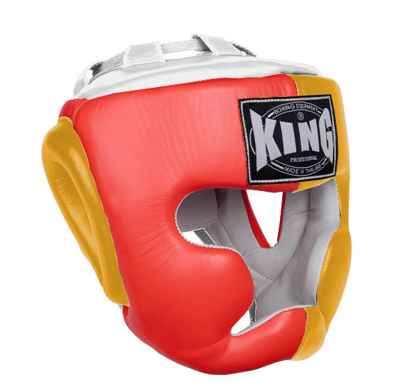 KING Head Guard- Full Coverage - Triple Color - Red - Yellow - Black Blue White