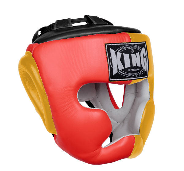 KING Head Guard- Full Coverage - Triple Color - Red - Yellow - Black Blue White