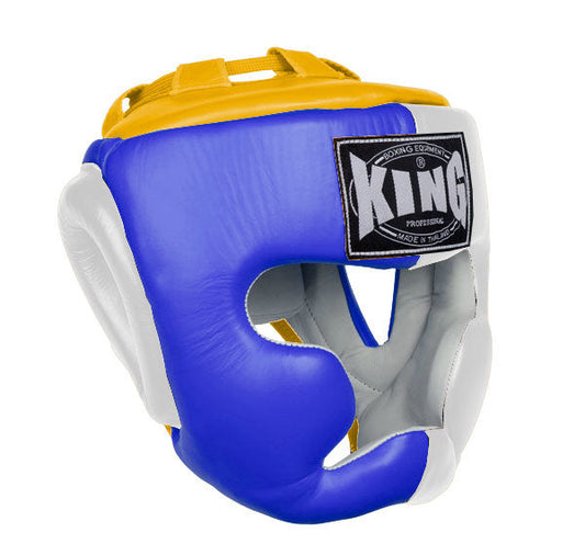 KING Head Guard- Full Coverage - Triple Color - Blue - White - Black Red Yellow