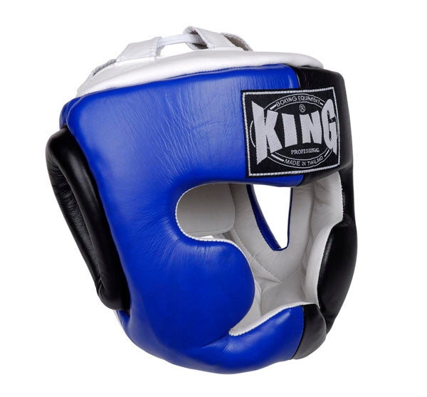 KING Head Gear (Full-Face) Triple Color - Blue-Black-White - khgfc-421