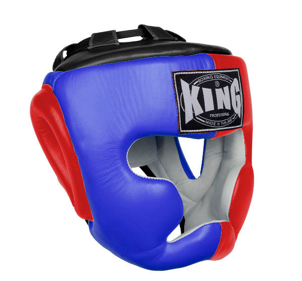 KING Head Guard- Full Coverage - Triple Color - Blue - Red - Black White Yellow