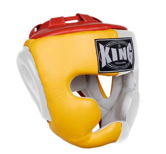 KING Head Guard- Full Coverage - Triple Color - Yellow - White - Black Blue Red