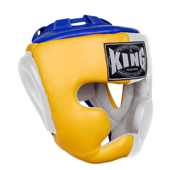 KING Head Guard- Full Coverage - Triple Color - Yellow - White - Black Blue Red