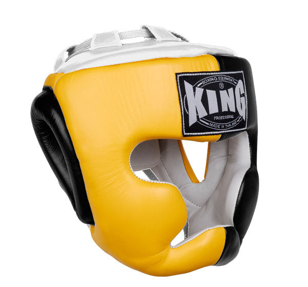 KING Head Guard- Full Coverage - Triple Color - Yellow - White - Black Blue Red