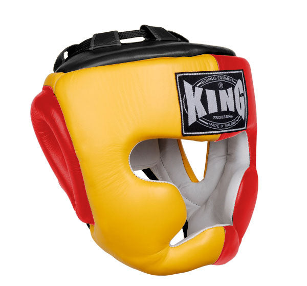 KING Head Guard- Full Coverage - Triple Color - Yellow - Red - Black Blue White