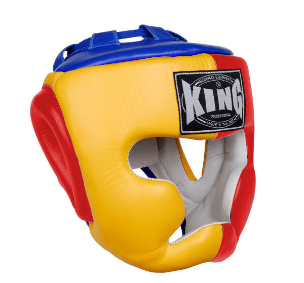 KING Head Guard- Full Coverage - Triple Color - Yellow - Red - Black Blue White