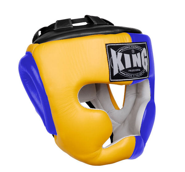 KING Head Guard- Full Coverage - Triple Color - Yellow - Blue - Black Red White