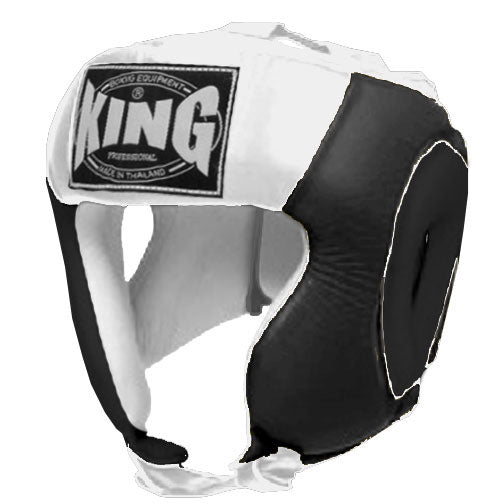 KING Head Guard- Open Chin - Dual Color - Black - Blue Red White Yellow