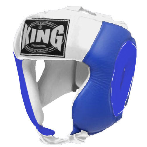 KING Head Guard- Open Chin - Dual Color - Blue - Black Red White Yellow