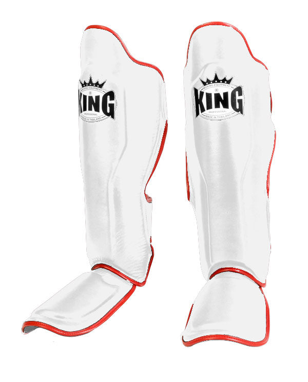 KING Professional Shin Guard - Dual Color - White