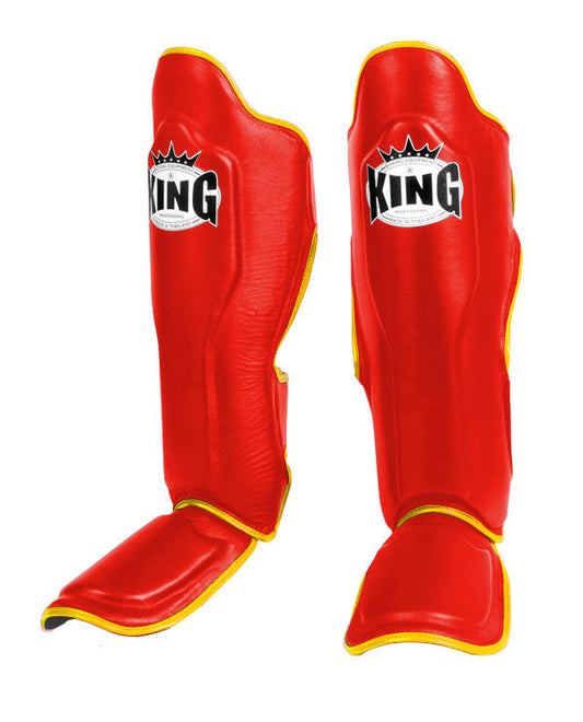 KING Professional Shin Guard - Dual Color - Red