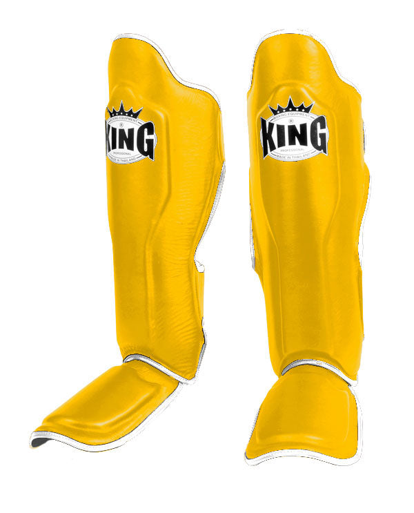 KING Professional Shin Guard - Dual Color - Yellow