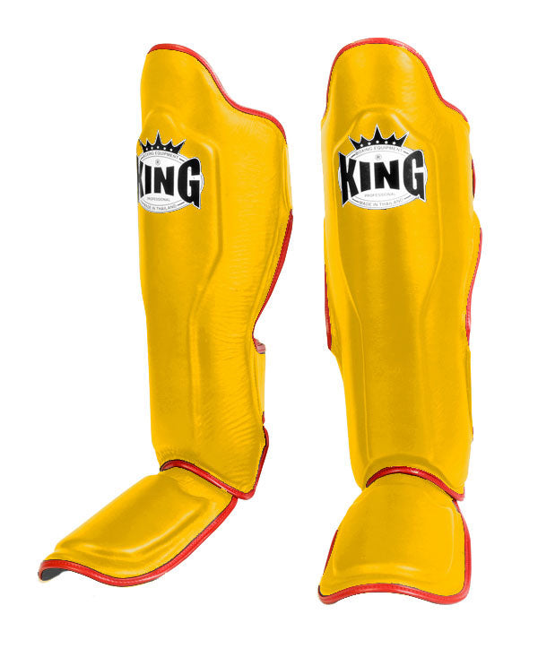 KING Professional Shin Guard - Dual Color - Yellow