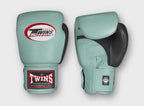 TWINS Boxing Gloves Air Velcro- Premium Leather - Yellow, Light Blue, Pink