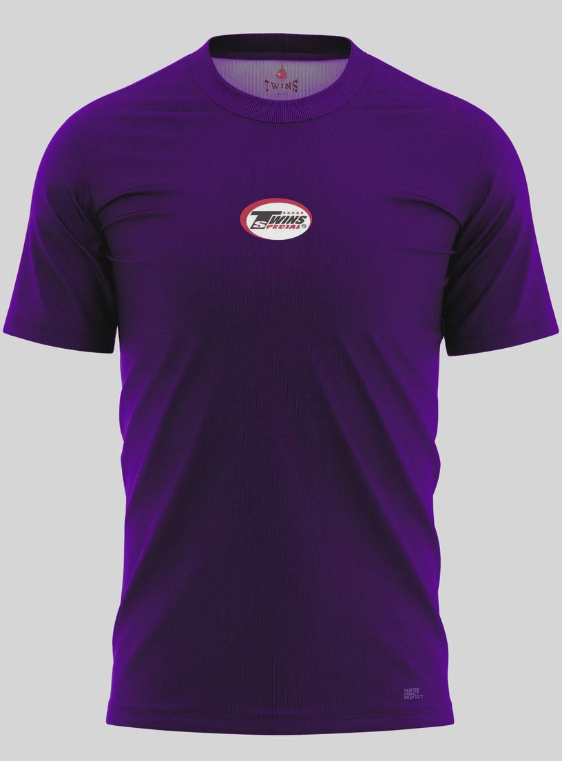 TWINS Muay Thai Boxing T-Shirt - Solid - Dark Colors - Maroon - Dark Brown, Dark-Green, Navy Blue, Purple