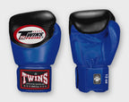 TWINS Boxing Gloves - Dual Color - Velcro - 9 - Black and Lime, Red, Blue, Lavender, Brown
