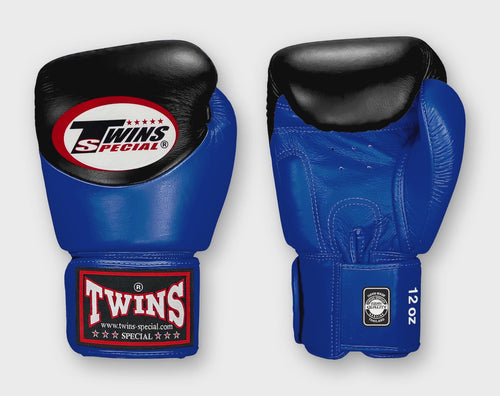 TWINS Dual Color Wrist Strap boxing gloves — Red | Twins Special