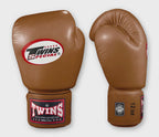 TWINS Boxing Gloves- Premium Leather w/ Velcro - Bold Colors - Red, Brown, Lime Green, Blue, Lavender