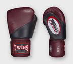 TWINS Boxing Gloves - Angle Color - Velcro - 8 - Purple, Blue, Dark-Green, Red