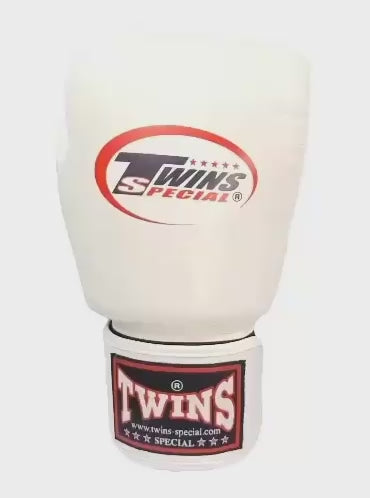 TWINS Boxing Gloves- Premium Leather w/ Velcro - Bold Colors - Red, Brown, Lime Green, Blue, Lavender