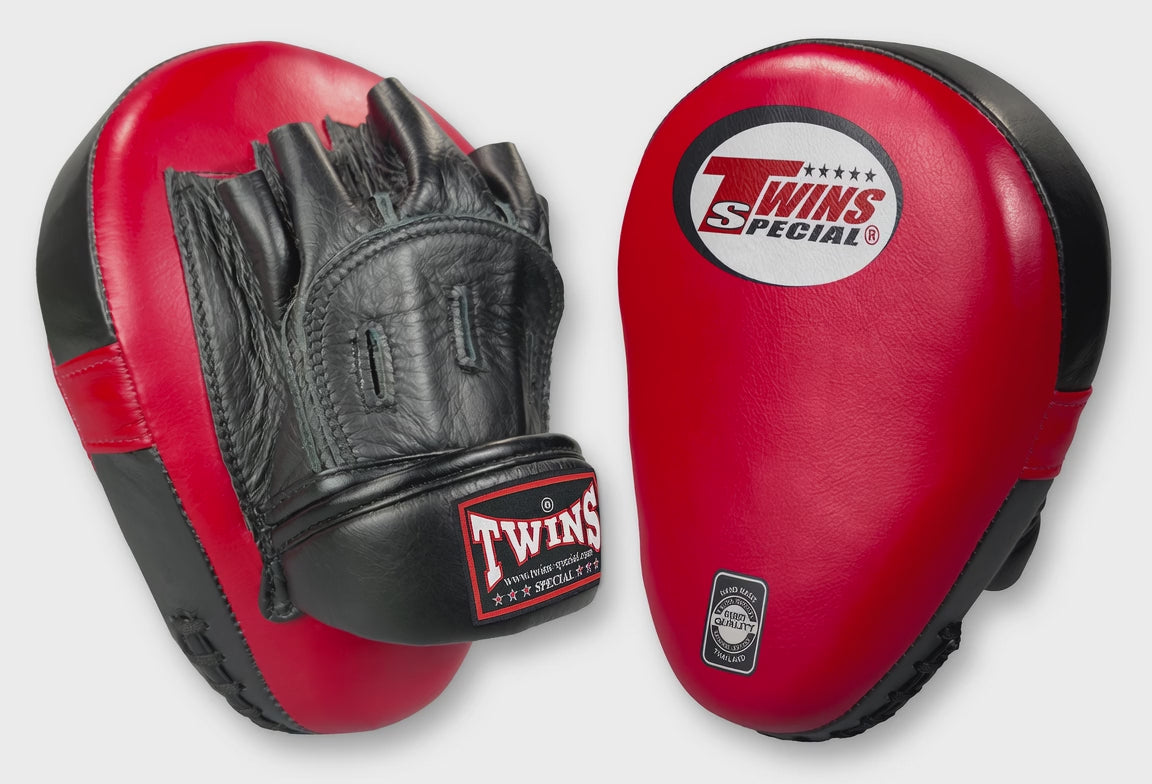 TWINS Punching Mitts - Fighting Spirit - TWINS Boxing, MMA & Muay Thai - Red, Black