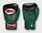TWINS Boxing Gloves - Dual Color - Velcro - 9 - Black and Dark Brown, Maroon, Navy Blue, Purple