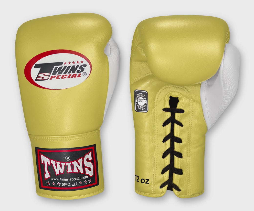 Dual Color Laceup - Colored Body and Palm - White Thumb - Lights - Olive, Light Yellow, Pastel Blue, Light Pink